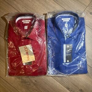 Van Heusen Classic Red and Blue Dress Shirts
